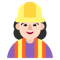 Woman Construction Worker- Light Skin Tone emoji on Microsoft
